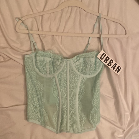Urban outfitters modern love corset light blue! - Picture 2 of 3
